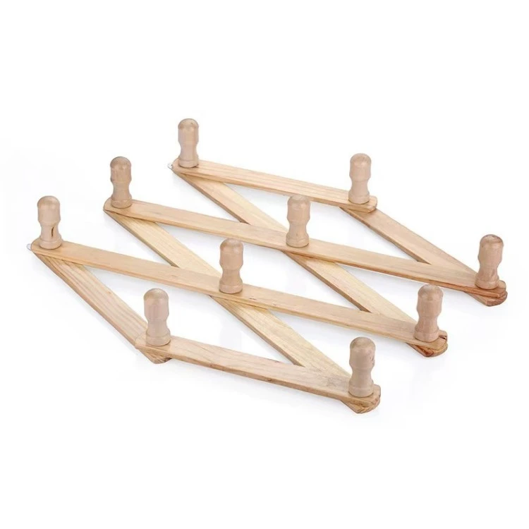 Percha de madera plegable
